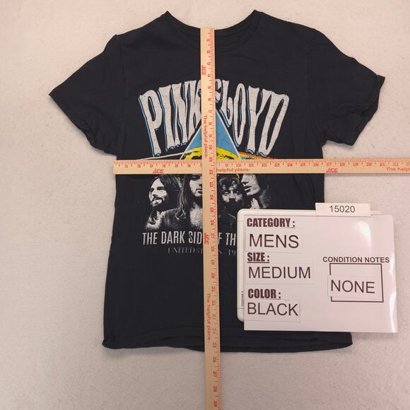 Pink Floyd Band Graphic Crew Neck T Shirt Adult Mens Size Medium M Black - Picture 5 of 9